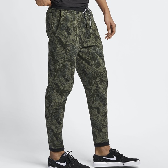 HURLEY PHANTOM PARADISE FLEECE JOGGERS RARE PRINT - Picture 2 of 8